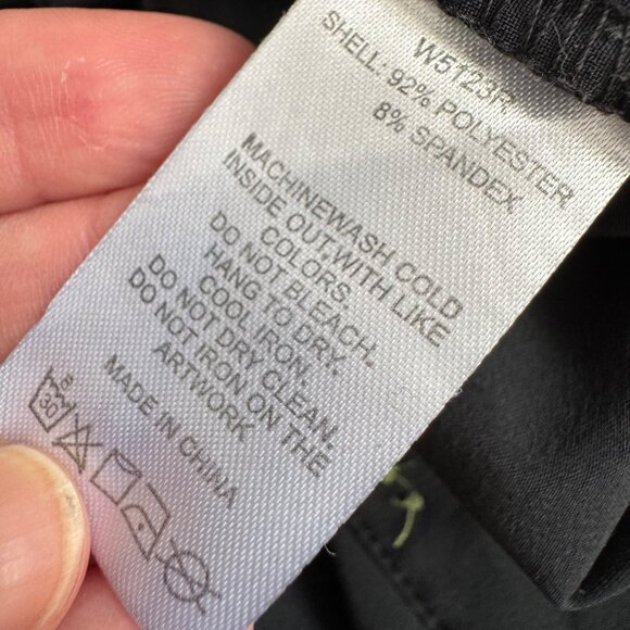 Alo Womens Cool Fit Pants Black Size Small Capri Stretch Pockets Hiking - Picture 10 of 11